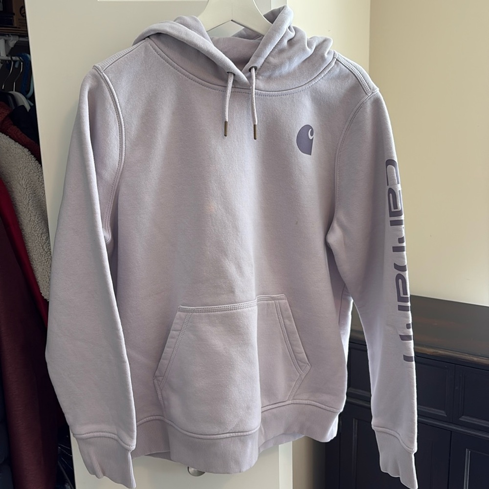 Carhartt girls sweatshirt, Lilac Purple, Lg. (12-14) Youth or ladies XS.  Cute!